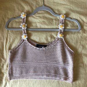 (SOLD ON MERCARI) Cider Flower Knit Top